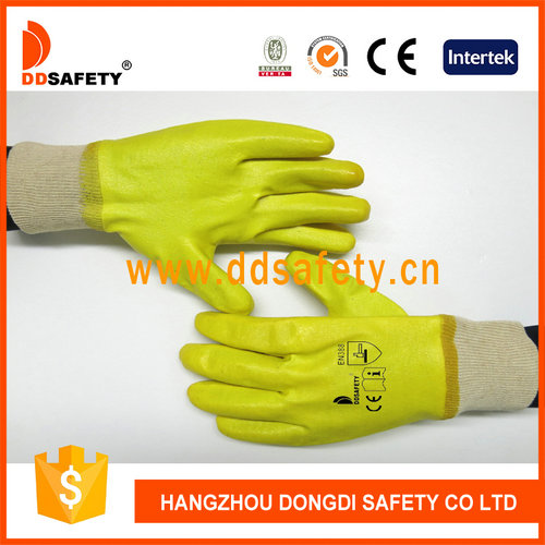 Cotton with nitrile coated glove Cotton with nitrile coated glove